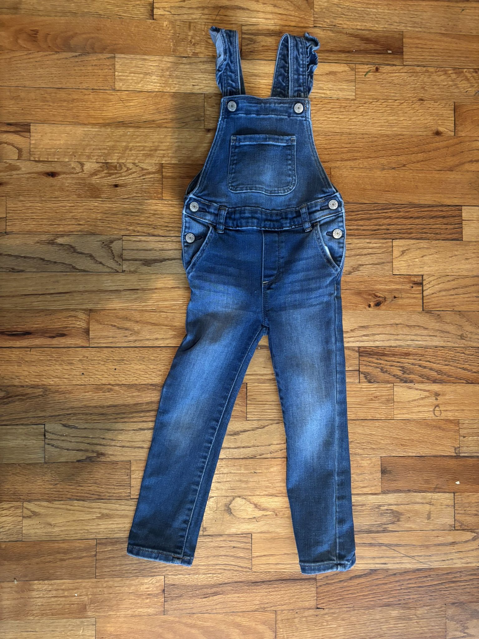Gap overalls with ruffles Size 4 year old toddler