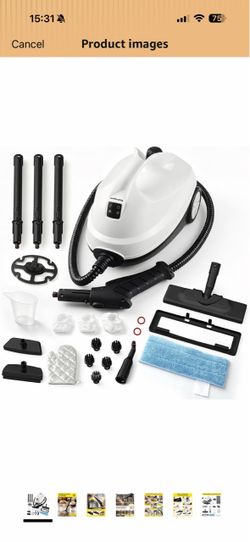 300°F Steam Cleaner for Home, 4.5 Bar, With 20 Accessories Floor, Window, Oven, Grout, Furniture| Kitchen, Bathroom| 1.5L Tank| 5M Power Cord| Steamer