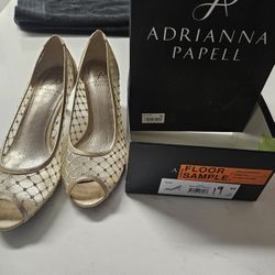 Adrianna Papell Gold Heels