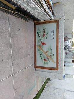 Coi Fish Embroidery Silk 3 Ft By 7