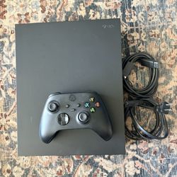 Xbox One X Console + Wireless Controller – Good Condition