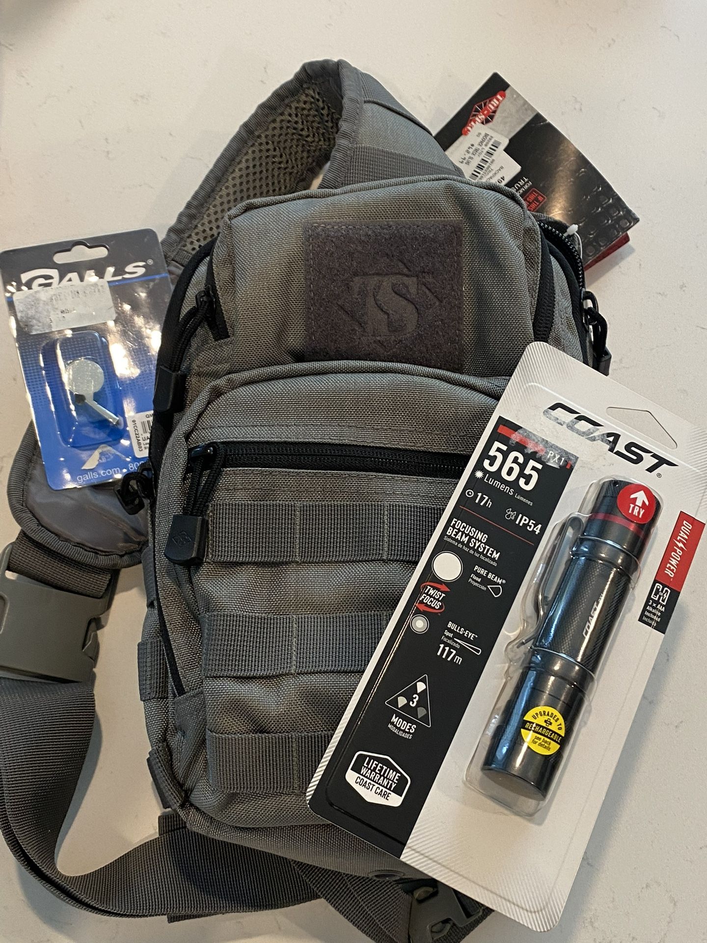 New Backpack, Flashlight, Whistle