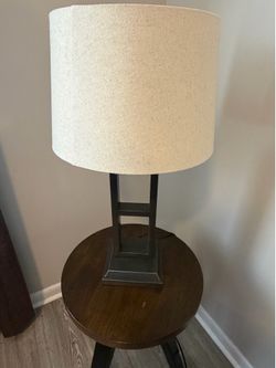Two End Tables and Two lamps