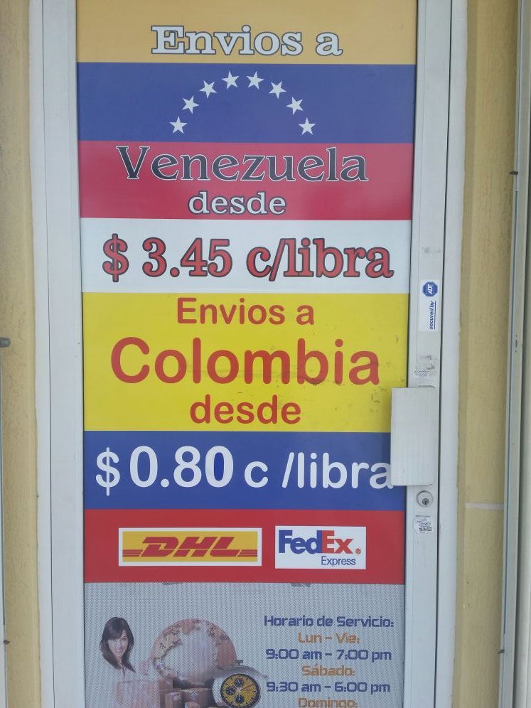 Envios a Venezuela, Colombia