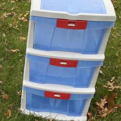 3 drawer Plastic storage