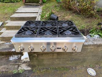 GE Monogram 36" Professional 6-Burner Gas Rangetop – Stainless Steel