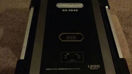 1200 Watts amplifier 2 ohm with builtin crossover