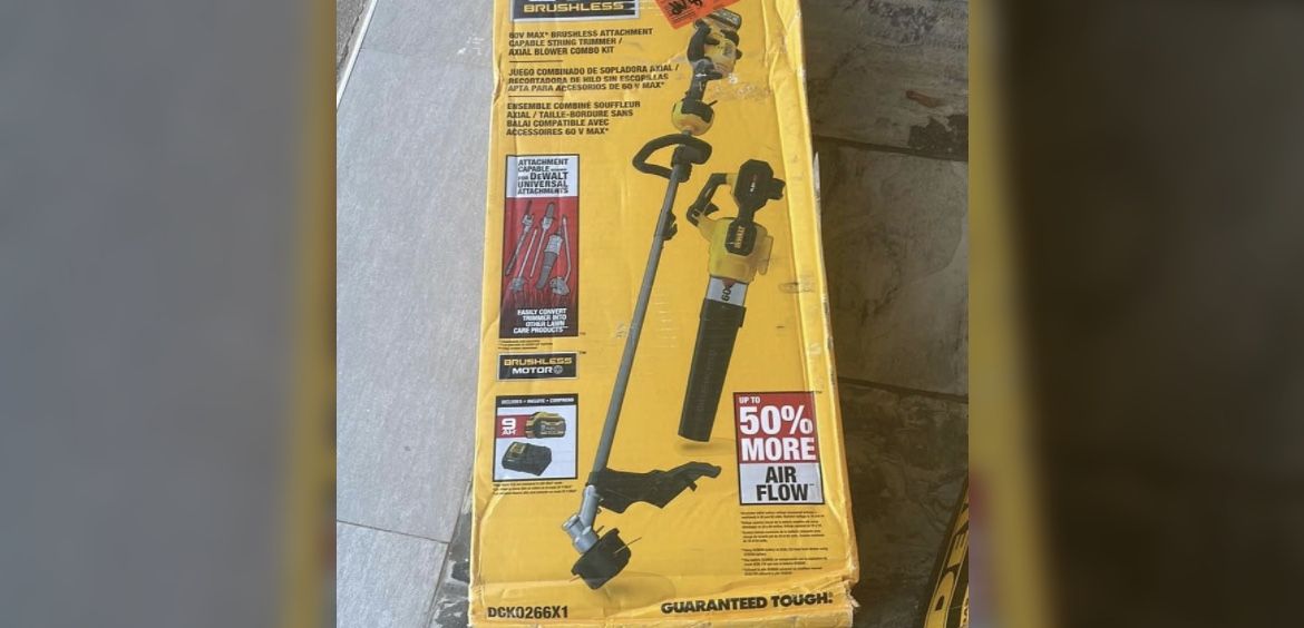 Dewalt Blower And Trimmer dck0266x1 No Battery.