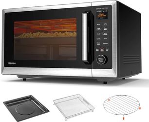🔥 Brand NEW – TOSHIBA OptiChef PRO MAX Air Fryer Combo Microwave Oven, 1.3 Cu. Ft., 1100W