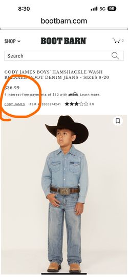 Cody James Boys Jeans 