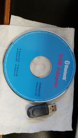 Bluetooth USB adapter with installation CD