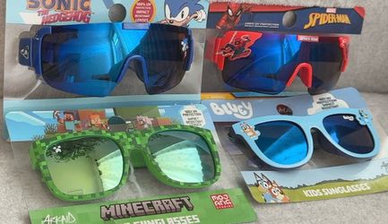 Kids Character Sunglasses Bundle – 4 Pairs