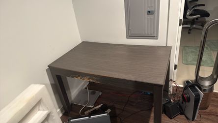 Dark Wood Computer Desk