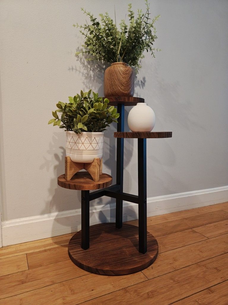 Wood Plant Stand