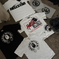 Hellstar Chrome, Bape Shirts, Balenciaga Tracks Led Size 43