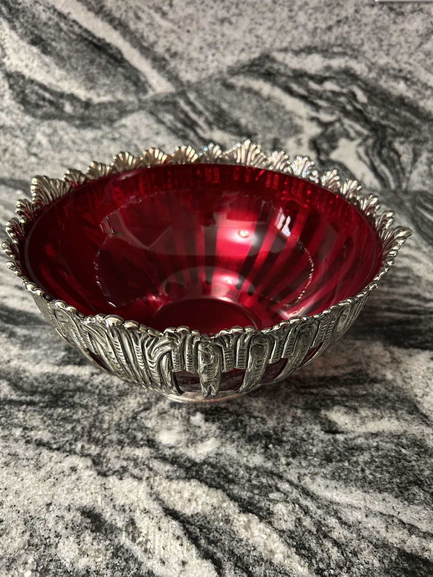Ruby Red Bowl Set Of 2 Pieces
