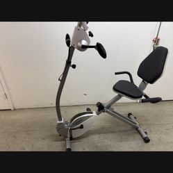 Stamina Products Recumbent Indoor Cardio Exercise Bike with Upper Body Exerciser