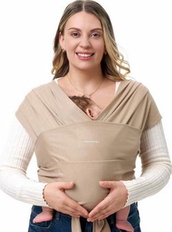 Momcozy Baby Wrap Carrier - Easy to Wear Infant Carrier Slings, Lightweight Hands Free Baby Sling, Adjustable Baby Wraps Carrier for Newborn to Toddle