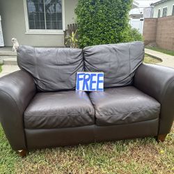 Free Costco Genuine Leather Couch