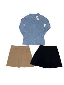 NEW Girls size 5 School Uniform shirt & skirts 