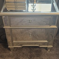 Mirror Nightstands x2