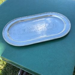 Vintage Wilton Armetale oval serving platter.