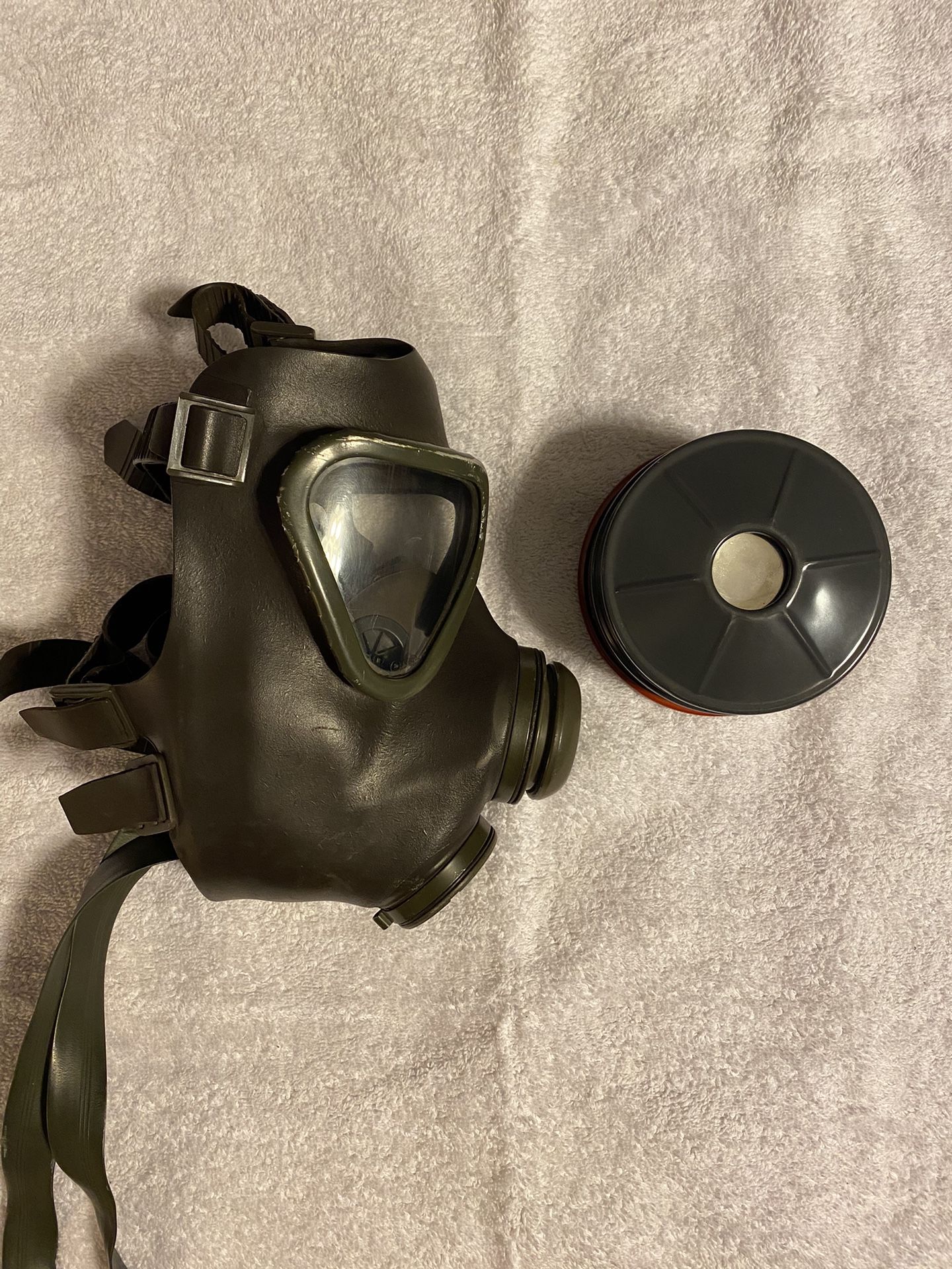 1950s East German M65 Gas Mask with Filter