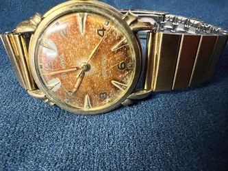 Vintage 1950 Bulova Duo Wind Automatic Men's Watch L0 Runs - Beautiful Patina