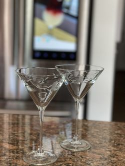2 Princess House martini glass