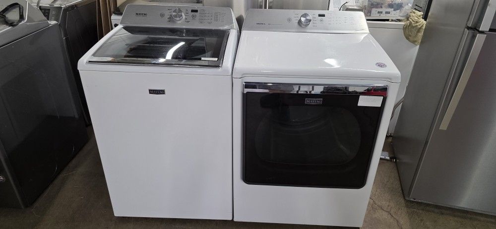 MAYTAG BRAVOS XL WASHER AND ELECTRIC DRYER DELIVERY IS AVAILABLE AND HOOK UP 60 DAYS WARRANTY