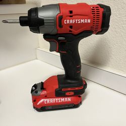 Craftsman - 20V Max 1/4" Hex Chuck Impact Driver Kit