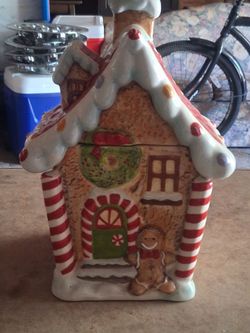 Xmas Sleigh bell cookie  jar