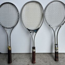 Retro Tennis racquets 