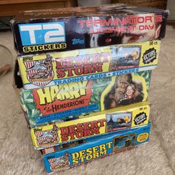 Trading Cards 80s Wax Packs / Collectible Stickers / Retro Movie Cards 