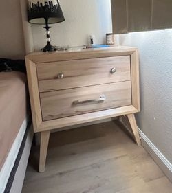 Wooden nightstand