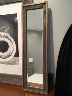 Rustic beveled mirror