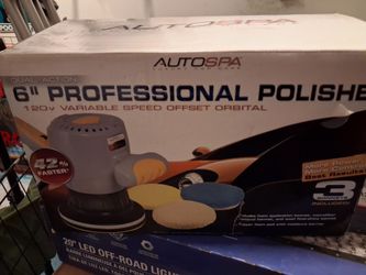 AutoSpa 6" Dual-Action Professional Car Polisher