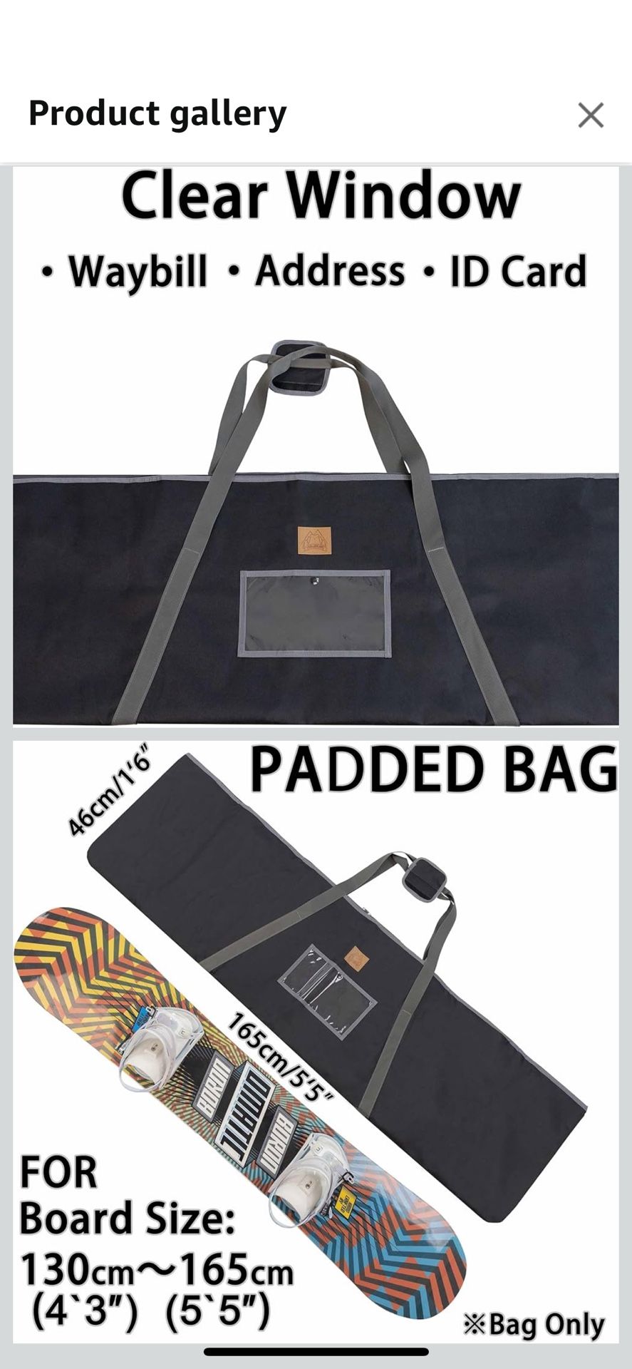 Snowboard Bag Padded Brand New In Package