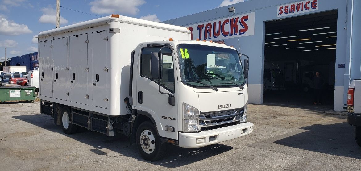 2016  ISUZU NPR EFI V8 14’ Refrigerated Truck