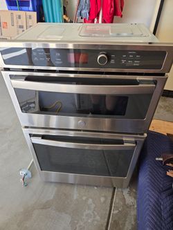 GE 27 in wall mount oven microwave combo