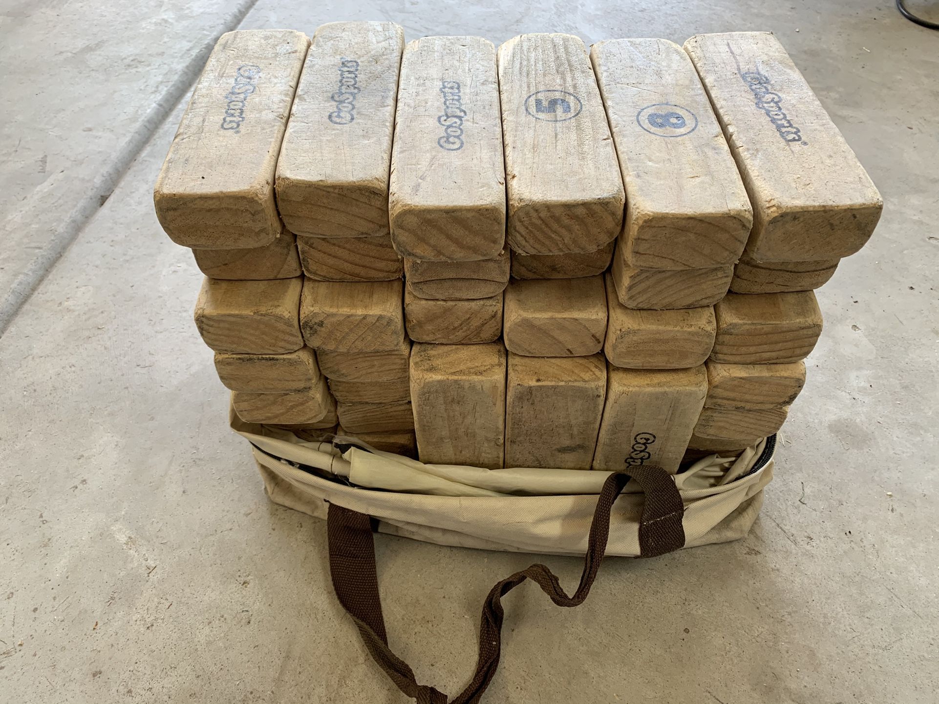 Large Jenga Set With Carry Bag