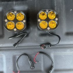 2 Piece 3 Inch 40w LED Yellow Pods