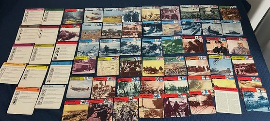 Vintage 1977 Edito-Service World War II Collector Cards – Large WWII Lot