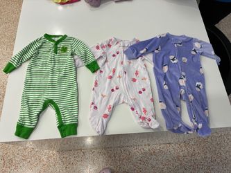 3 pijamas de bebé de 3 a 6 meses
