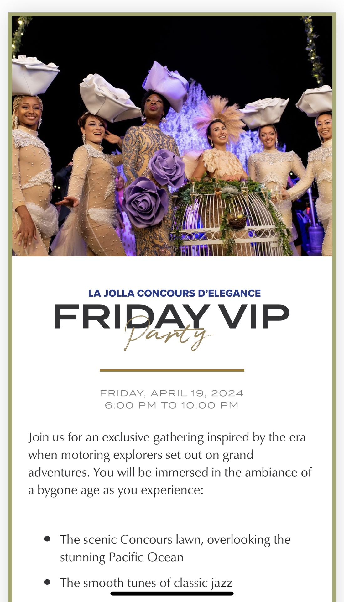 La Jolla Concourse VIP Party