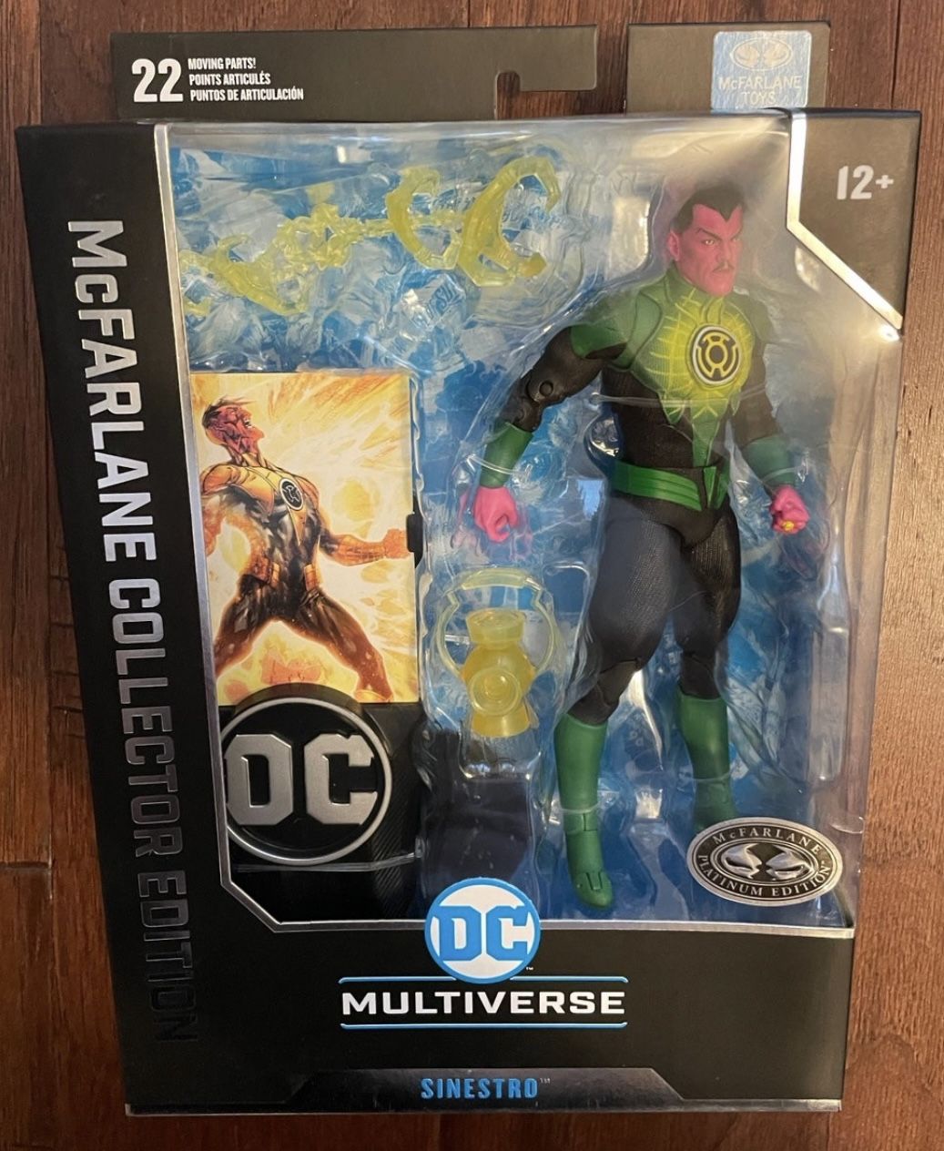 McFarlane DC Multiverse Sinestro Collector Edition Platinum Chase Figure