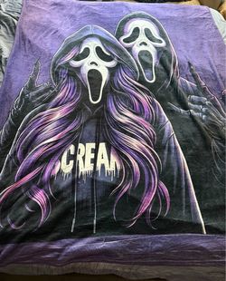 Scream Ghostface Throw Blanket