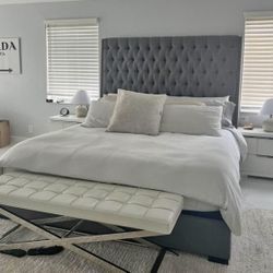 King Gray Bed