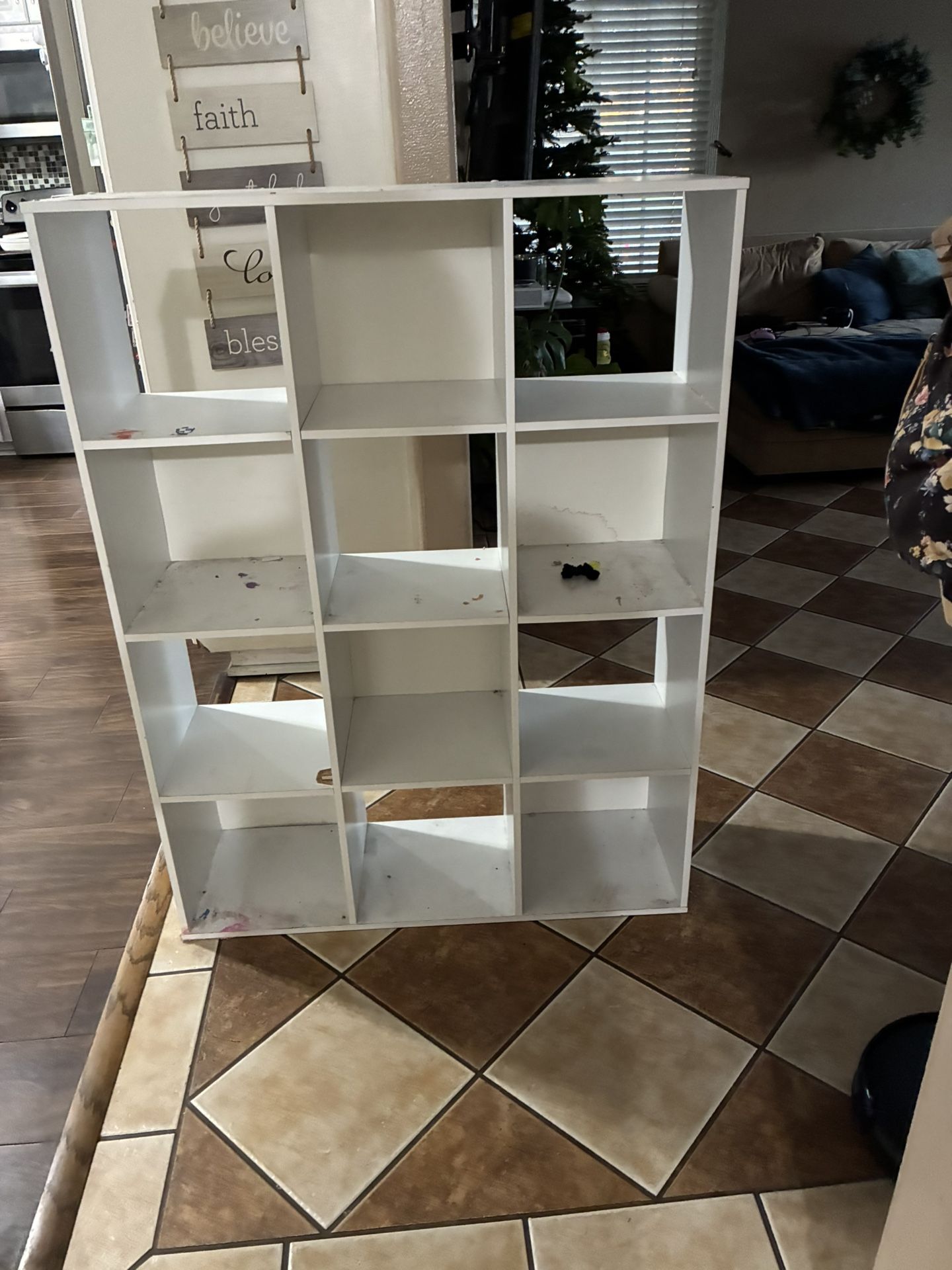 White Cubbie Shelf 