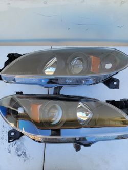 04-09 Mazda 3 Projector Headlights Luces Calaveras Micas Faros Focos Faroles 